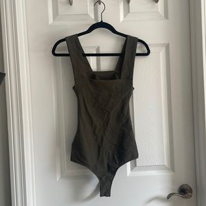 Square neck army bodysuit Free People